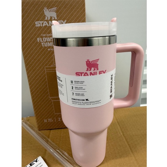 Stanley Accessories - Stanley Quencher H2.0 FlowState Tumbler 40oz Peony
Pink Insulated Cup New